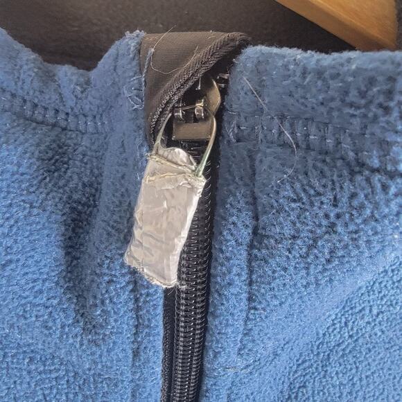 Timberland Fleece Vest Zip Up Blue Sleeveless Size L - Picture 7 of 7